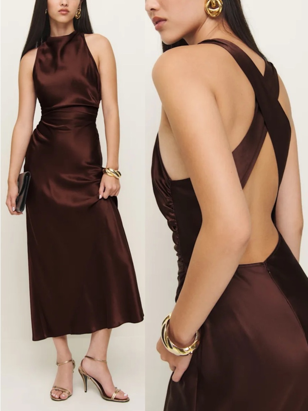 Reformation Casette Silk Dress - NWT NEW